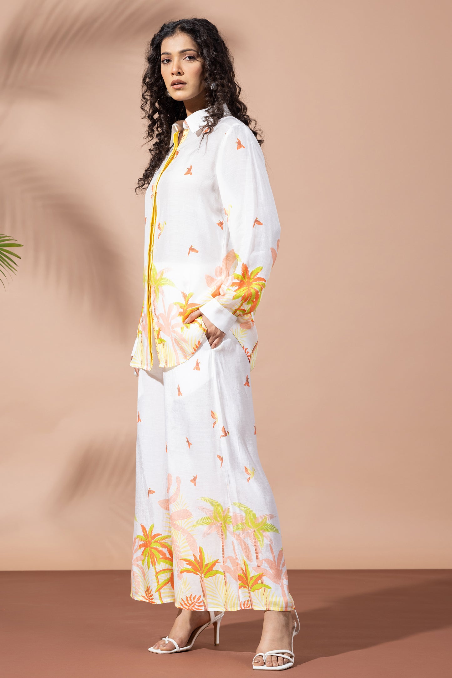 Sunset Ivory Palm Co-Ord Set