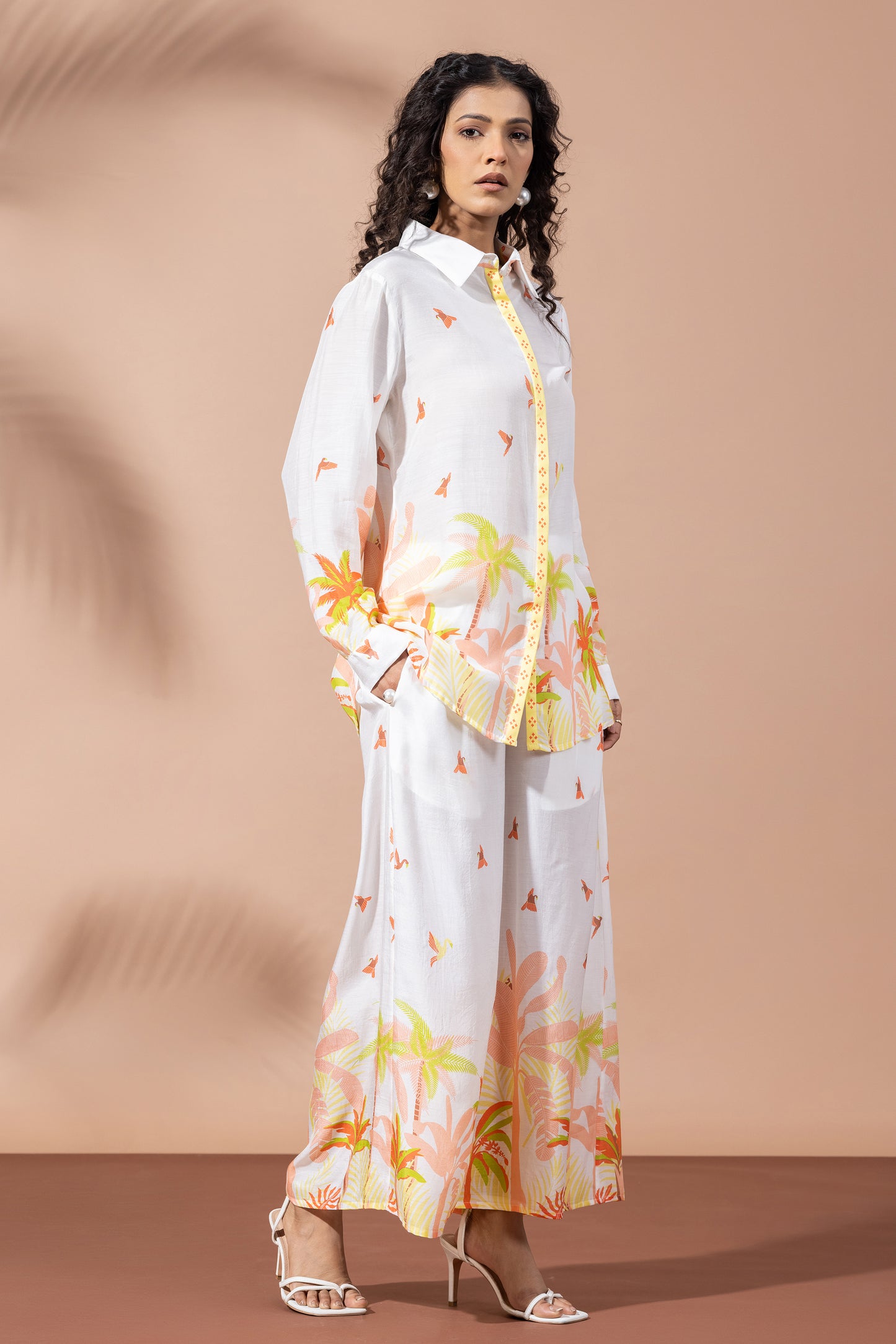 Sunset Ivory Palm Co-Ord Set