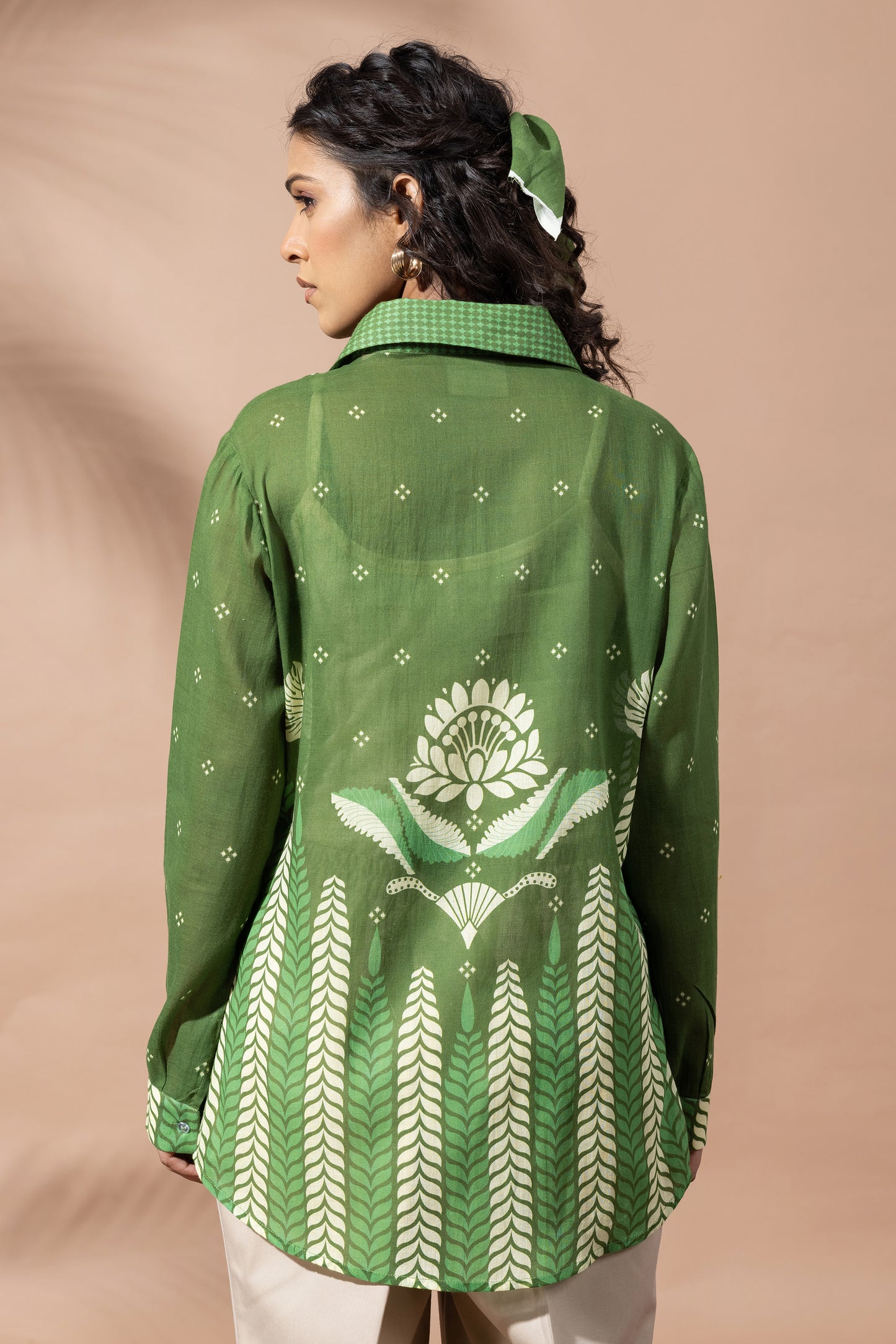 Chevron Forest Green Shirt