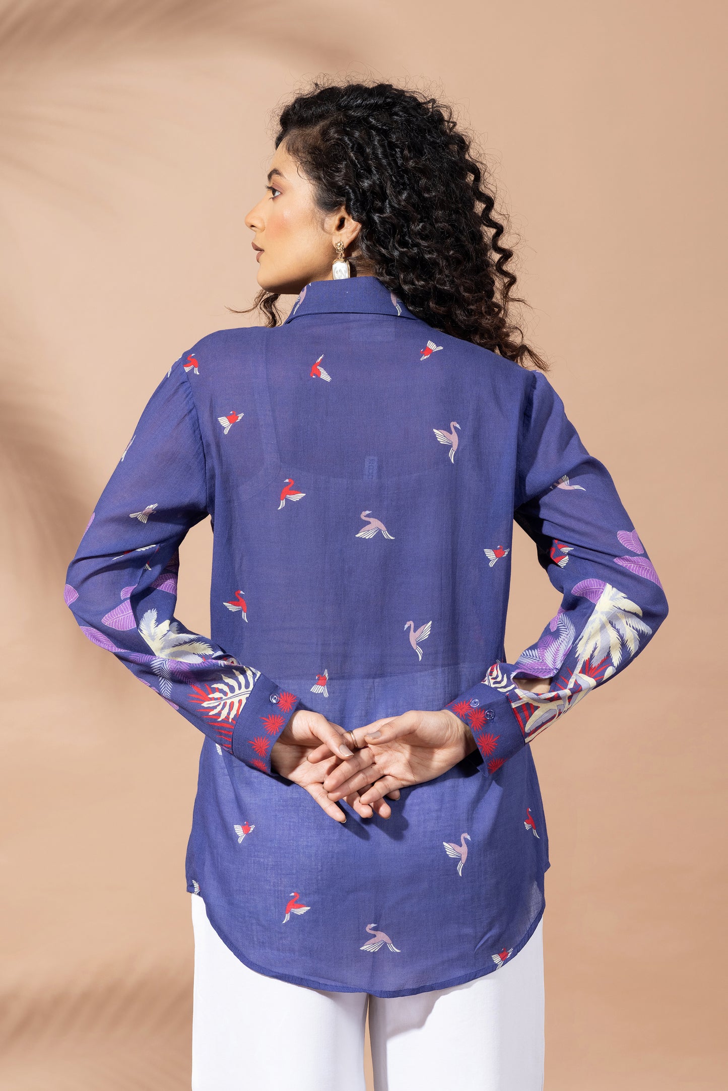 Blooming Ink Blue Shirt