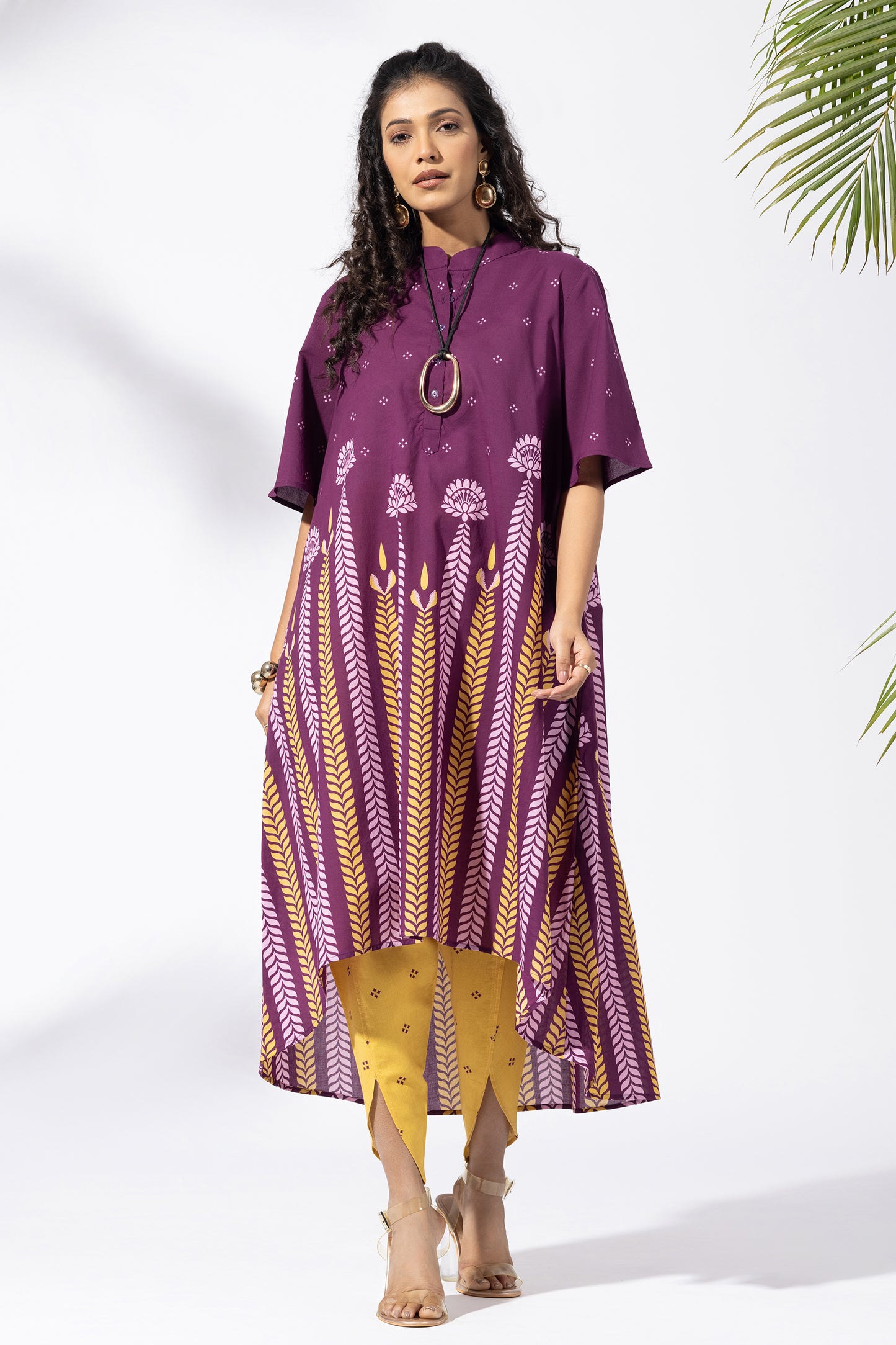 Chevron Plum Tunic Set