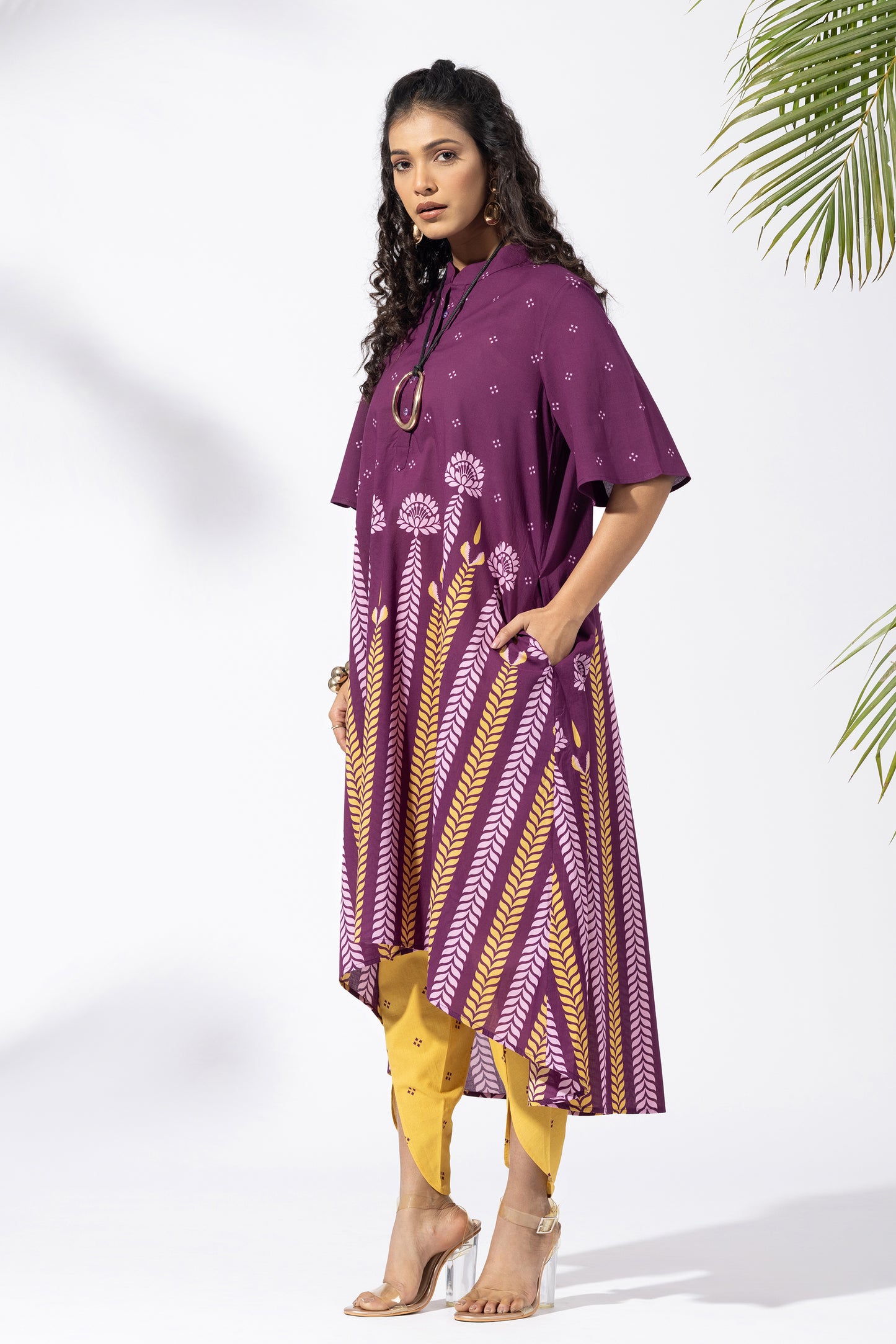 Chevron Plum Tunic Set