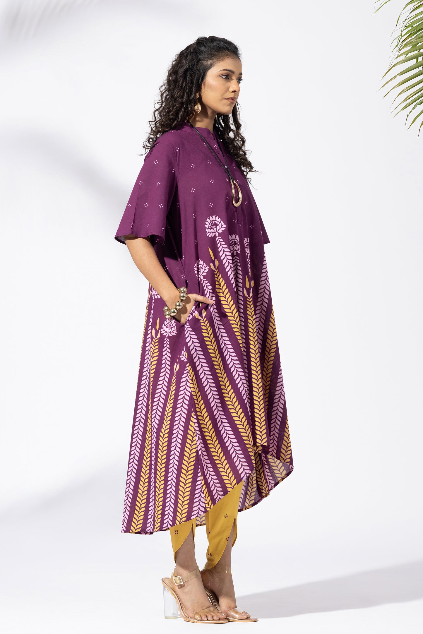 Chevron Plum Tunic Set