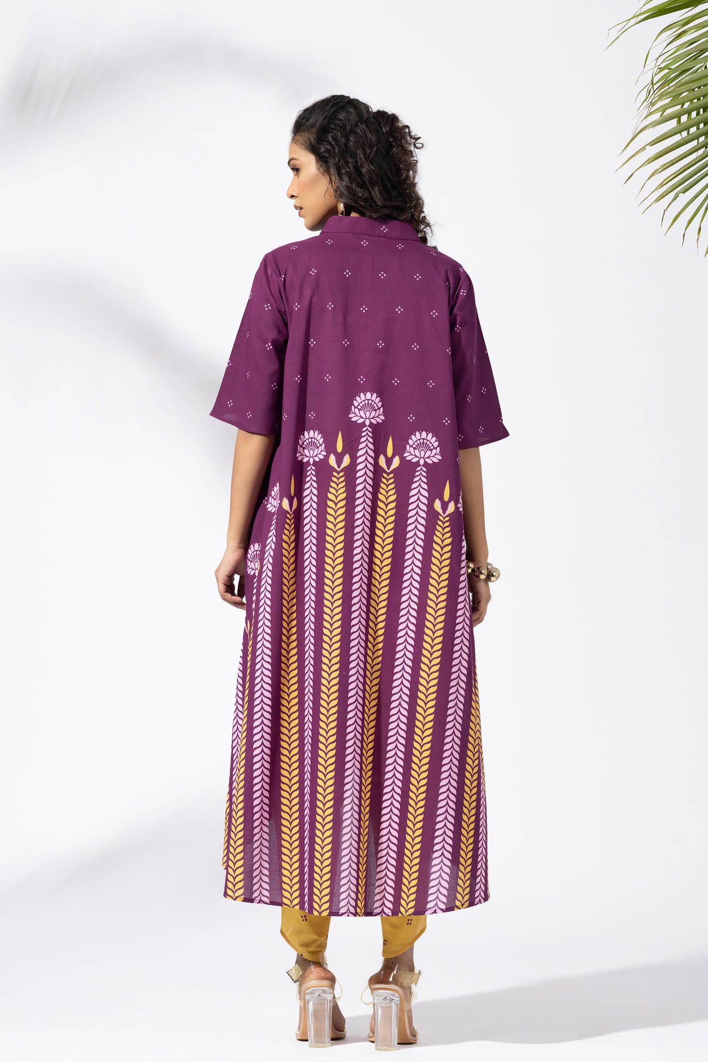 Chevron Plum Tunic Set