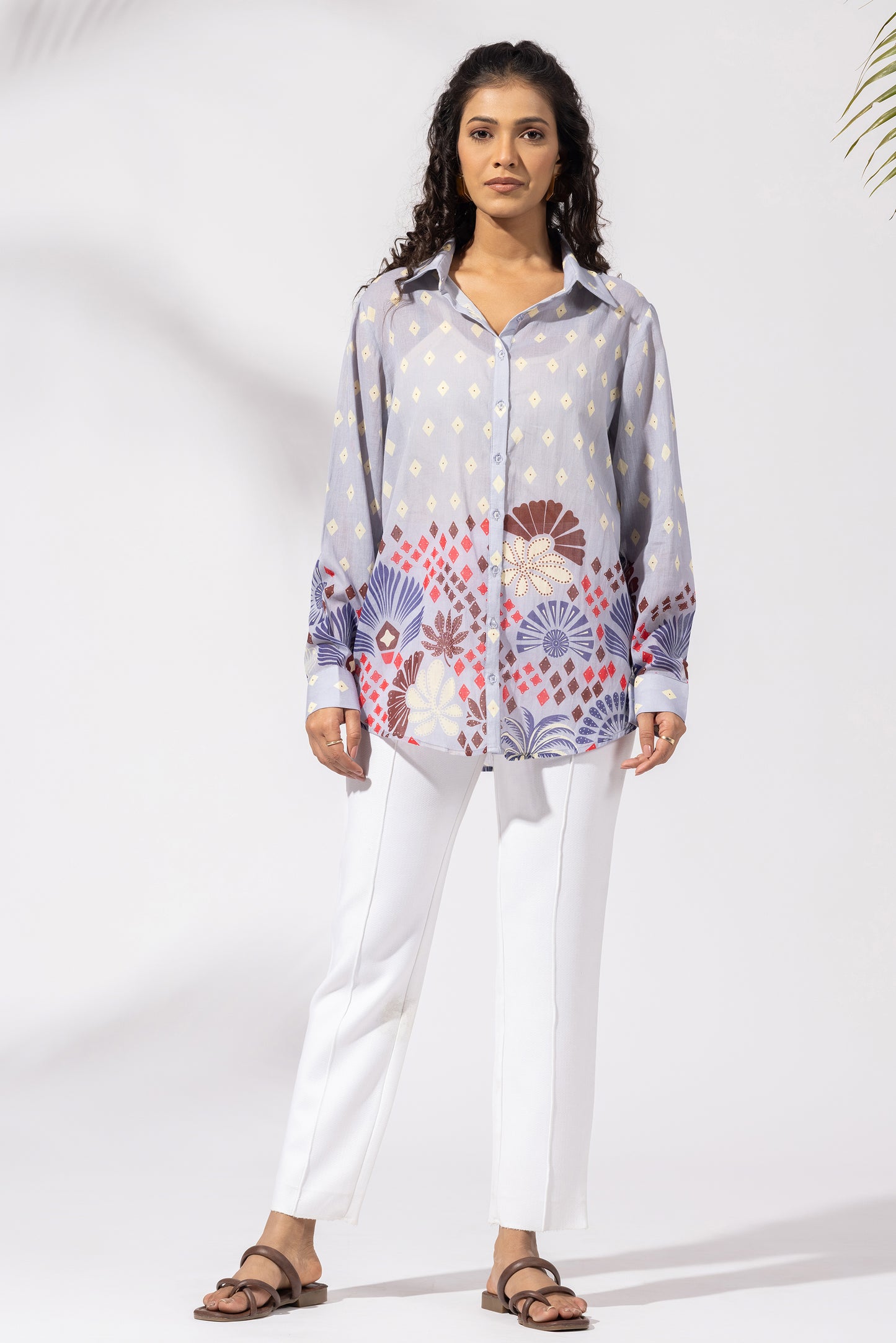 Lavender Flora Cluster Shirt