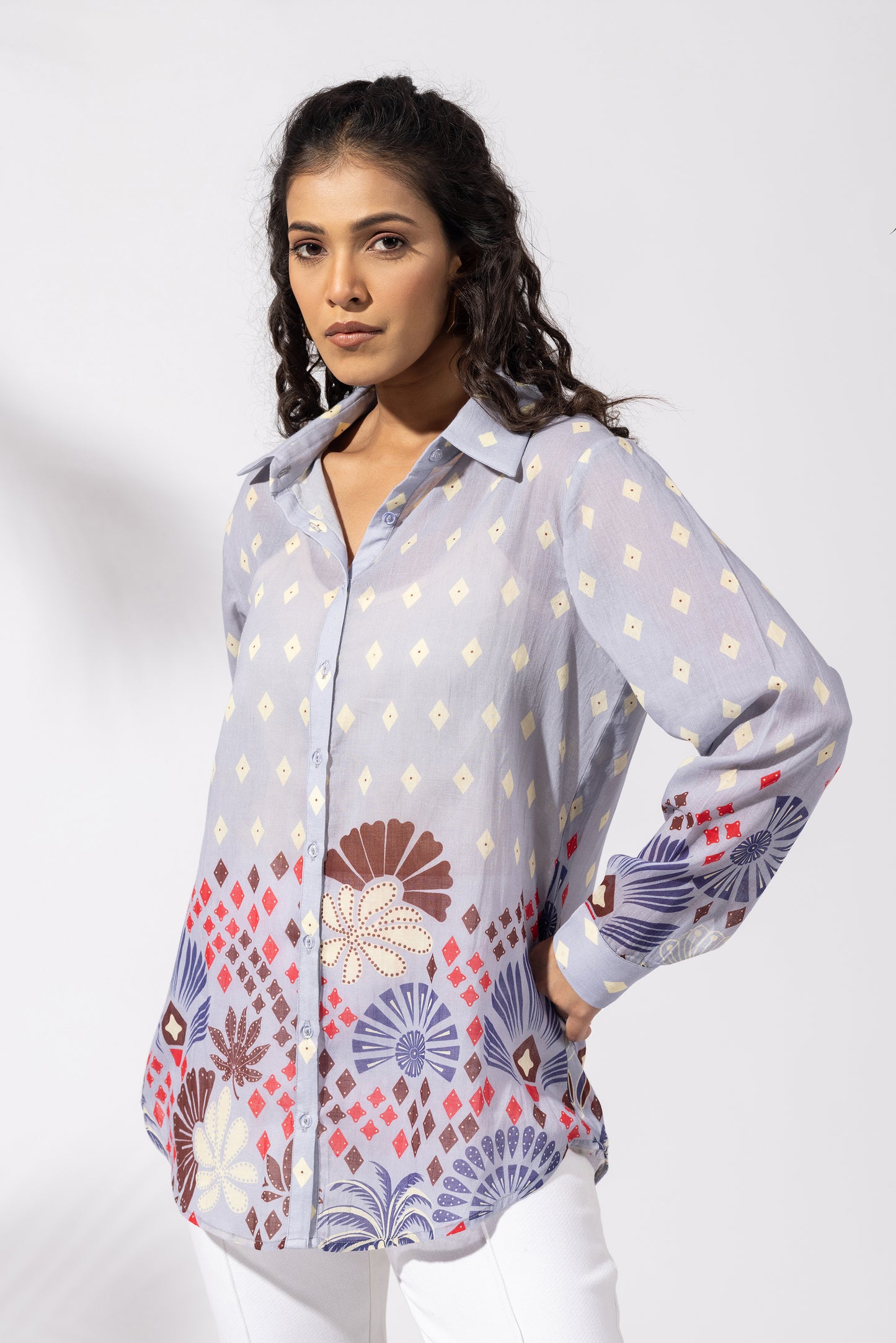 Lavender Flora Cluster Shirt