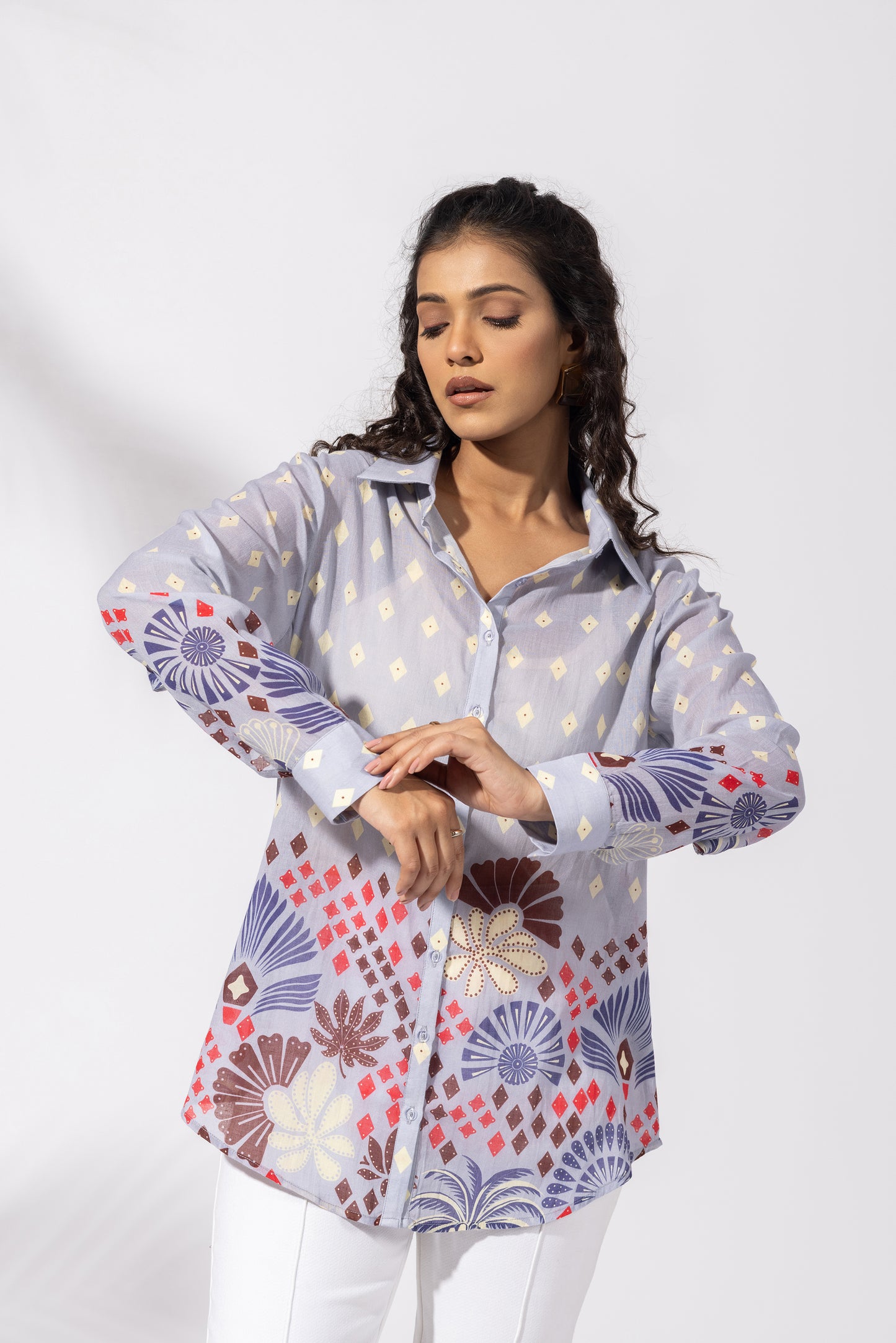 Lavender Flora Cluster Shirt