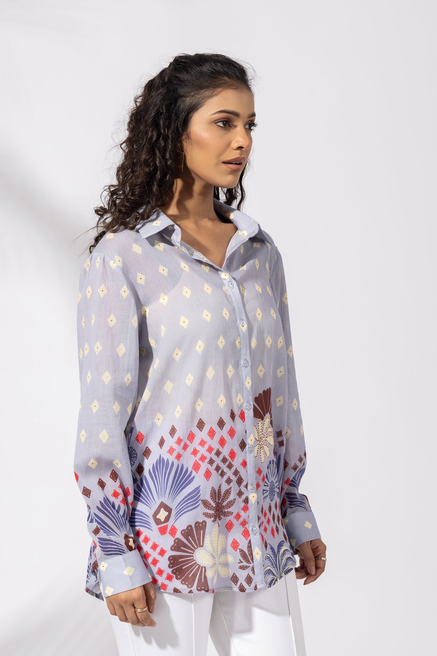 Lavender Flora Cluster Shirt