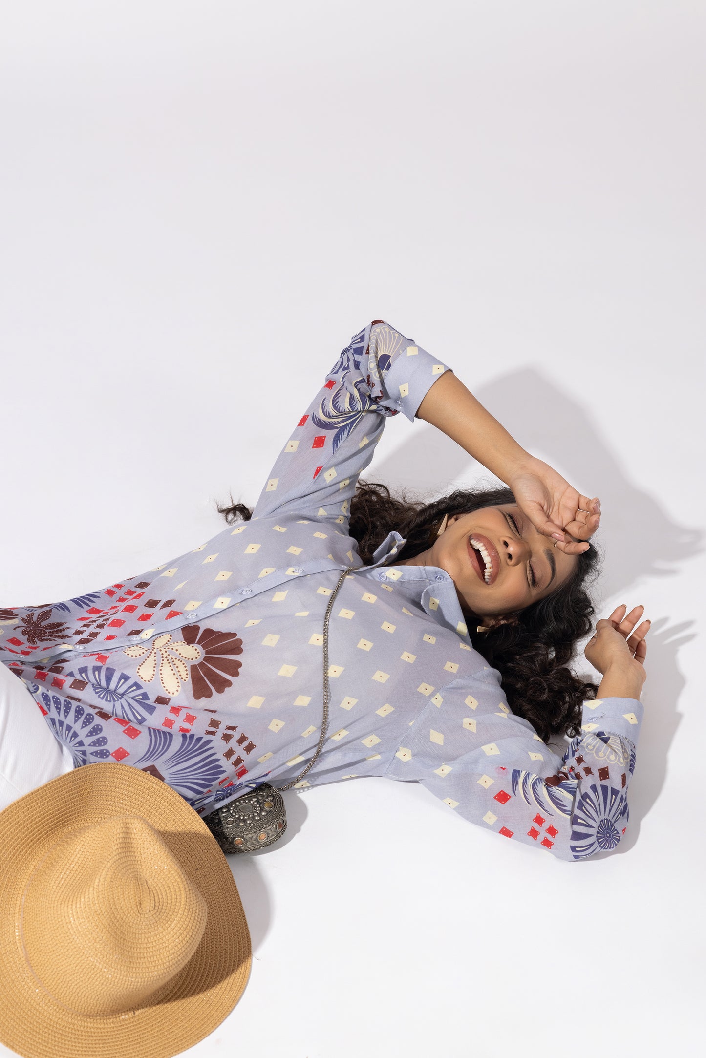 Lavender Flora Cluster Shirt