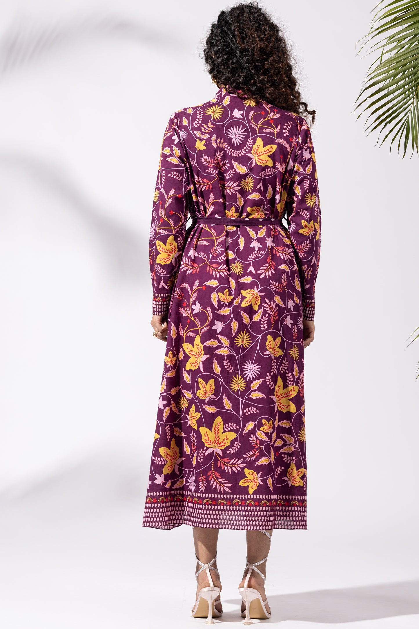 Muse Plum Shirt Dress