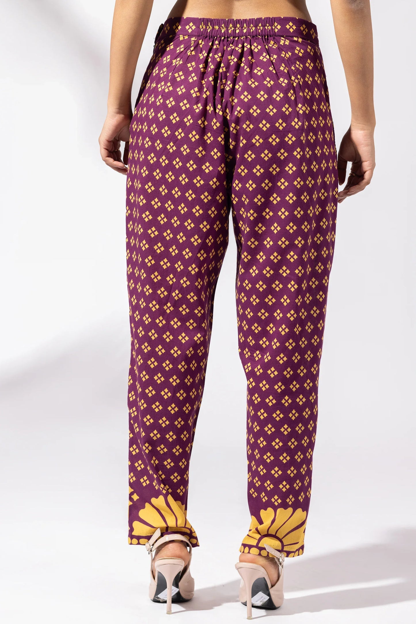 Plum Vineyard Kurti Set - Thee Modern Roots