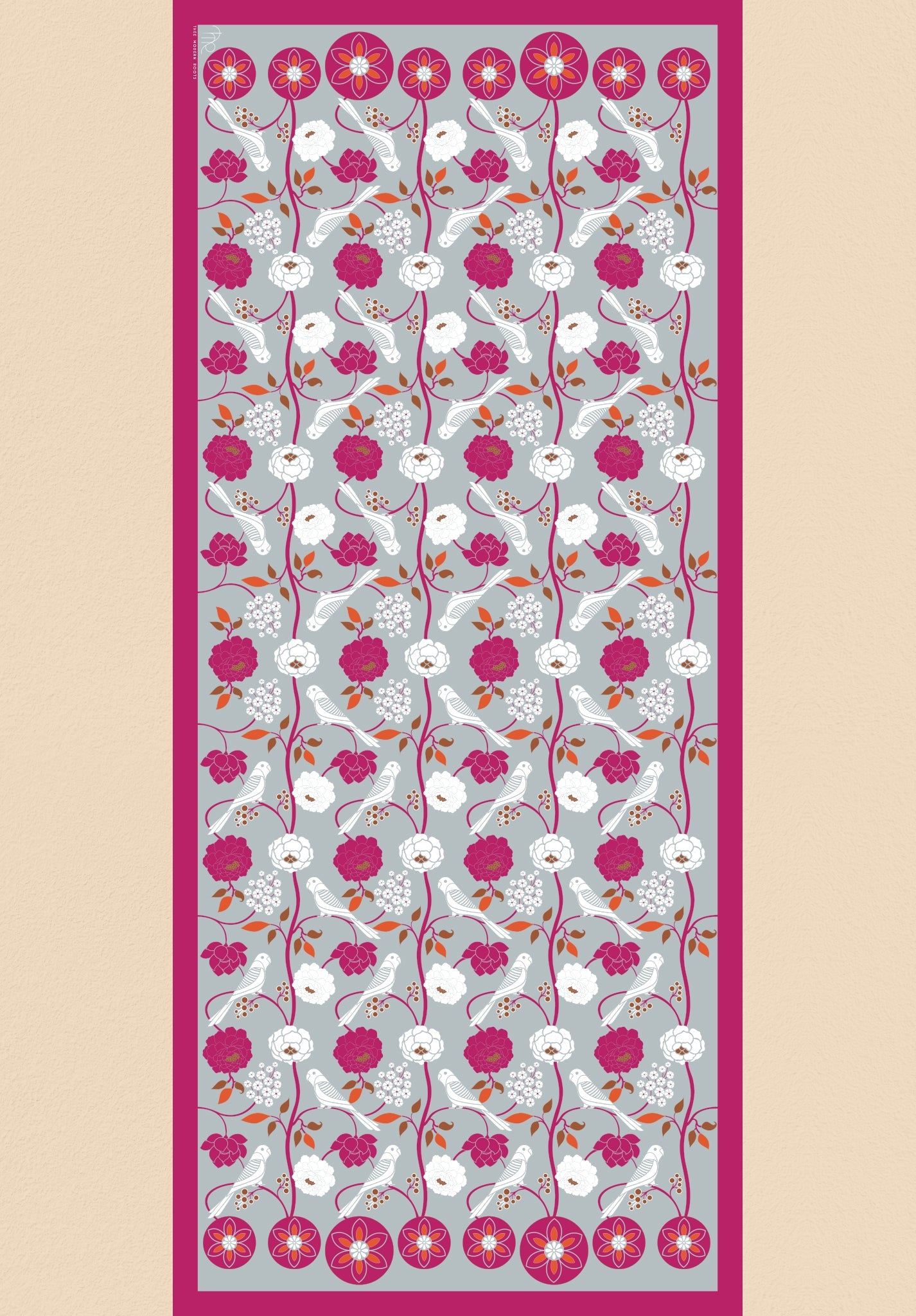 Chirping Charmers Silk Dupatta