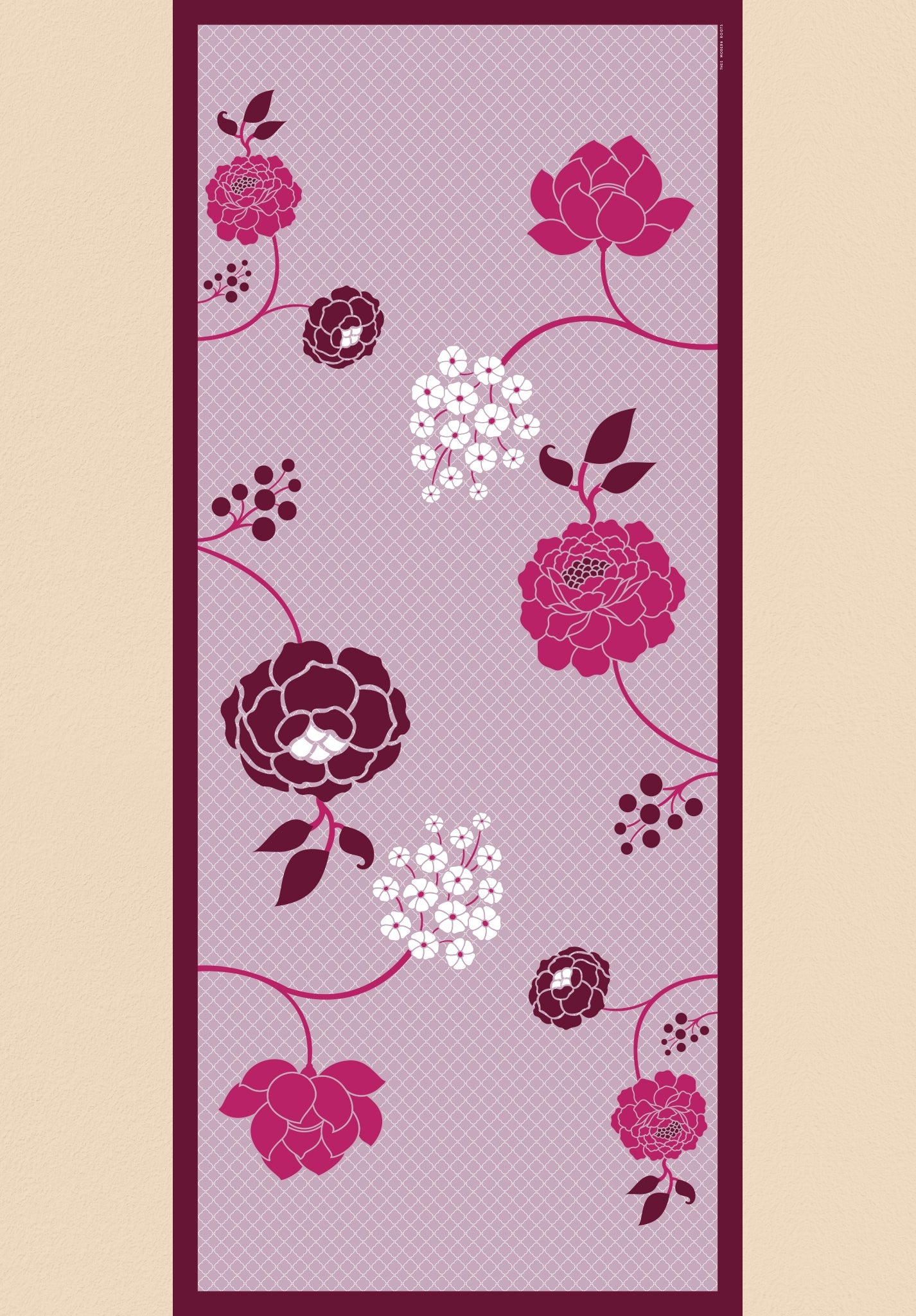 Mughal Garden Silk Dupatta