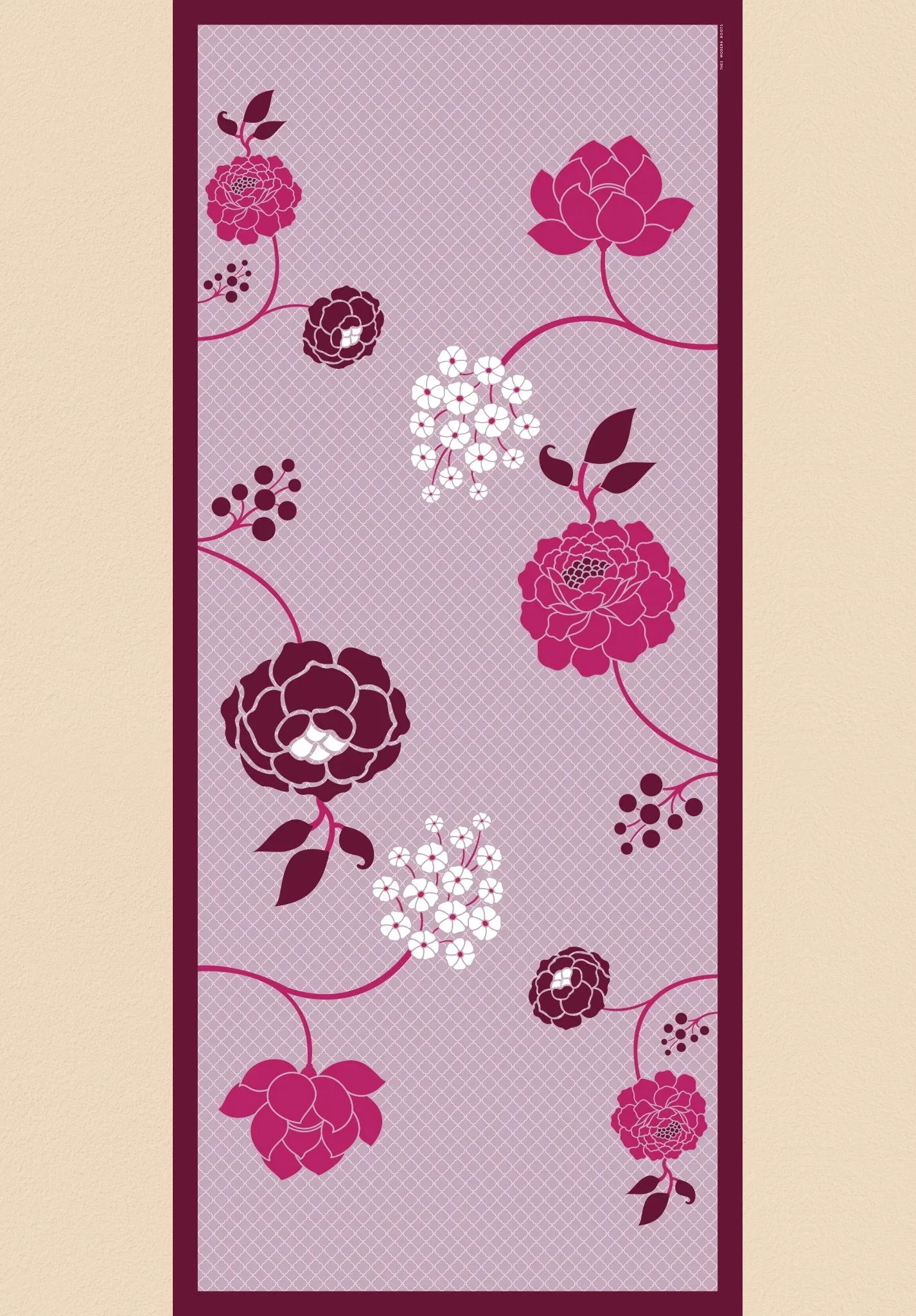 Mughal Garden Silk Dupatta - Thee Modern Roots