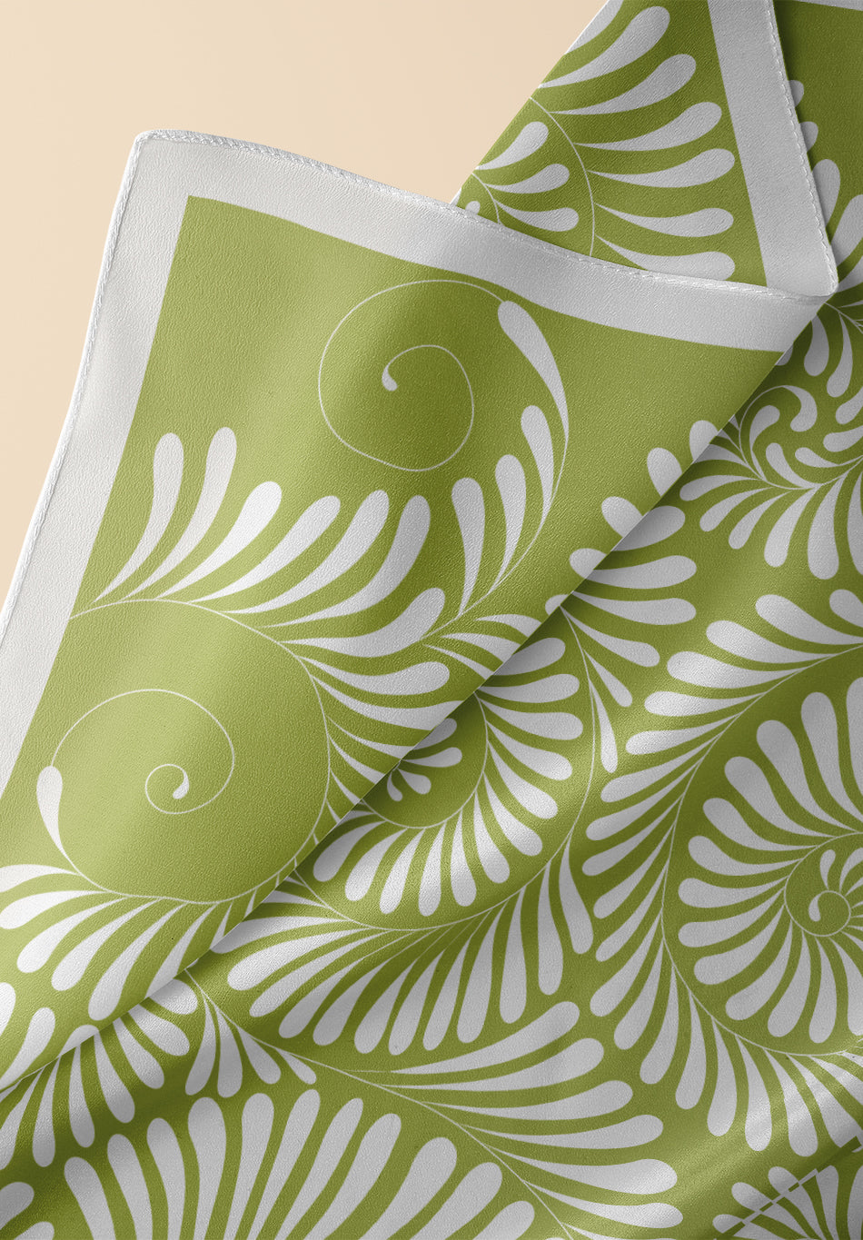 Breezy Leaves Silk Dupatta