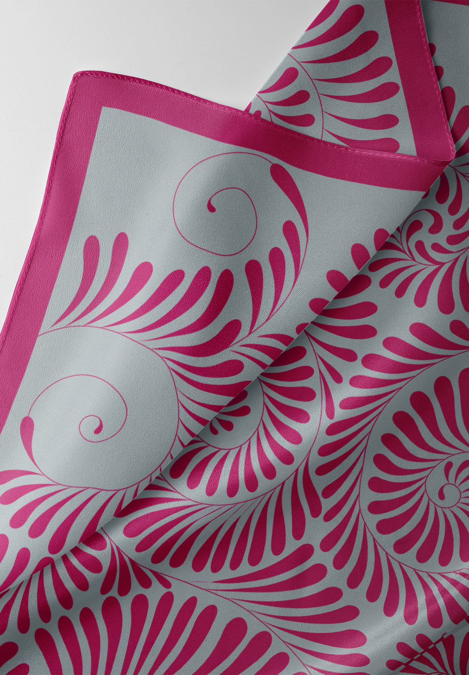 Whimsical Foliage Silk Dupatta