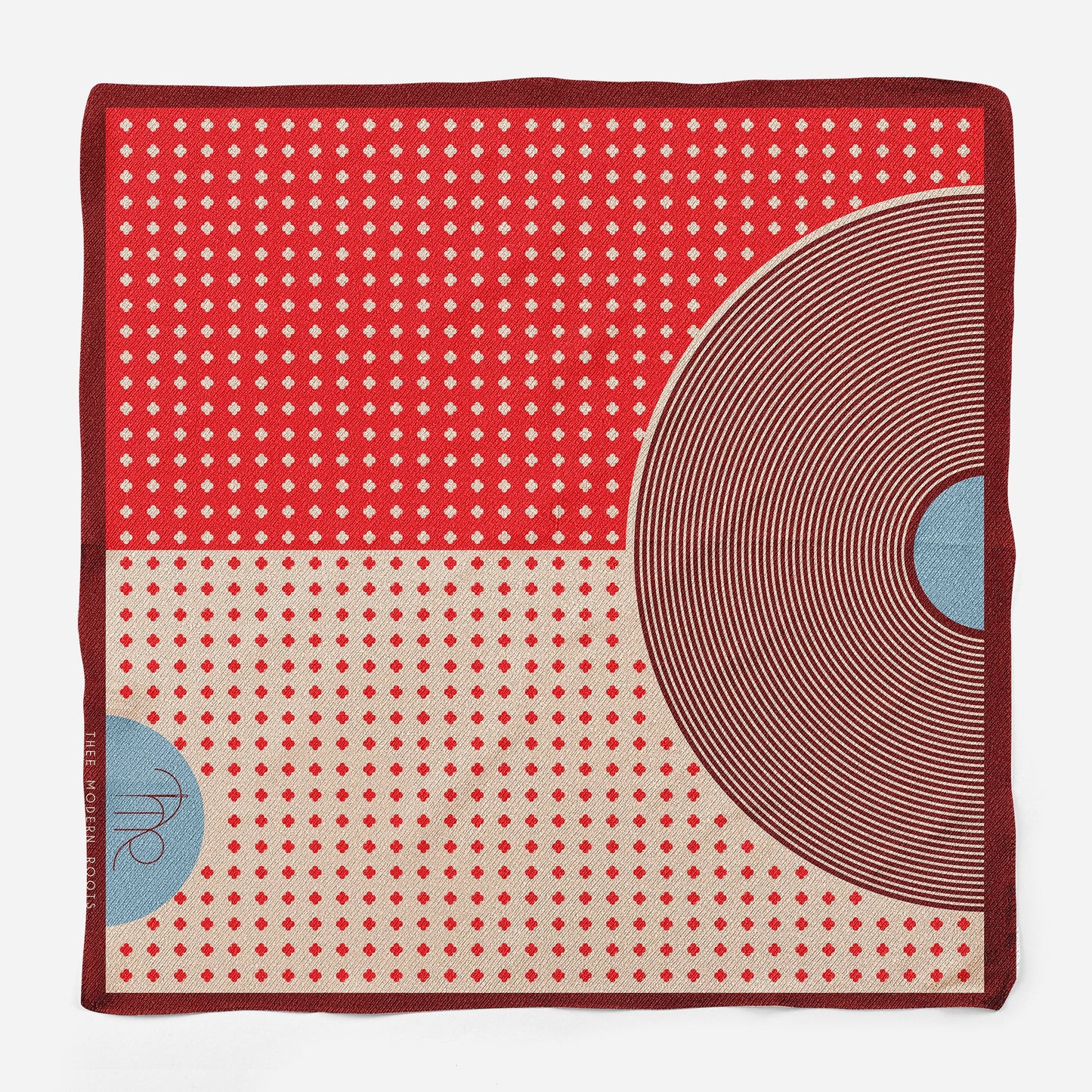 Geometric Garden Silk Pocket Square