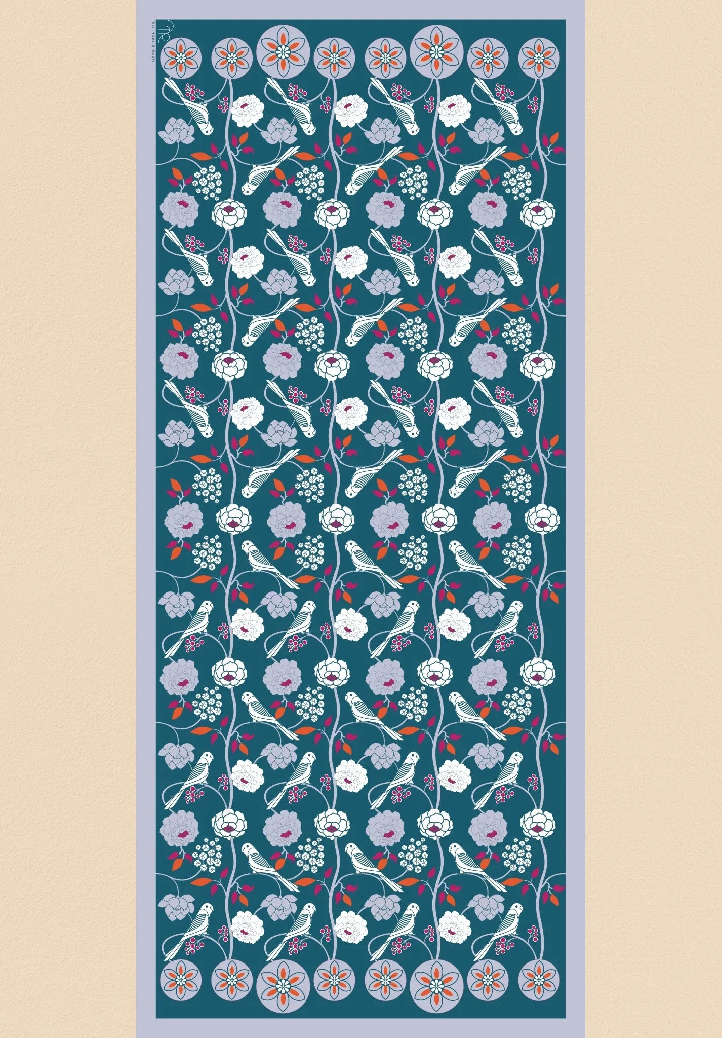 Parrot Paradise Silk Dupatta - Thee Modern Roots
