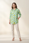Mango Polka Print Cotton Mul shirt