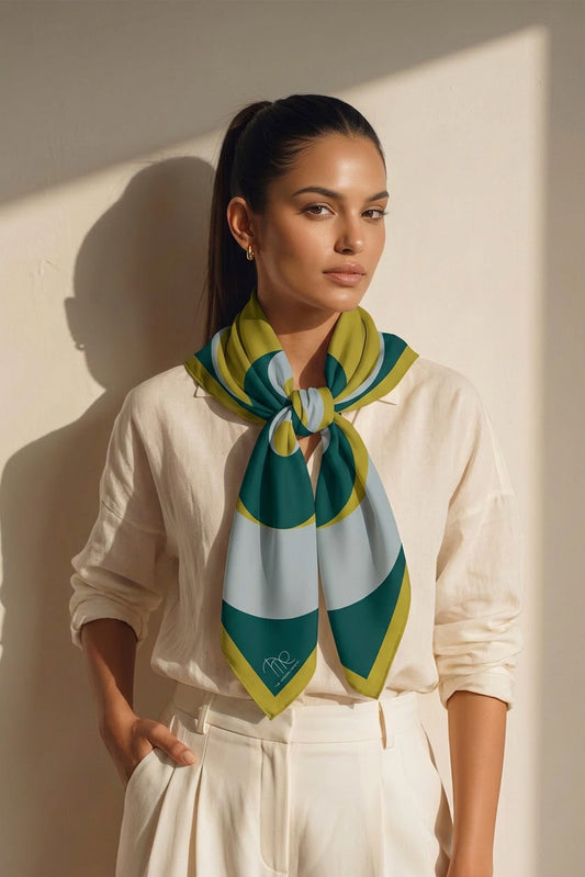 Cosmic Mirage Silk Scarf