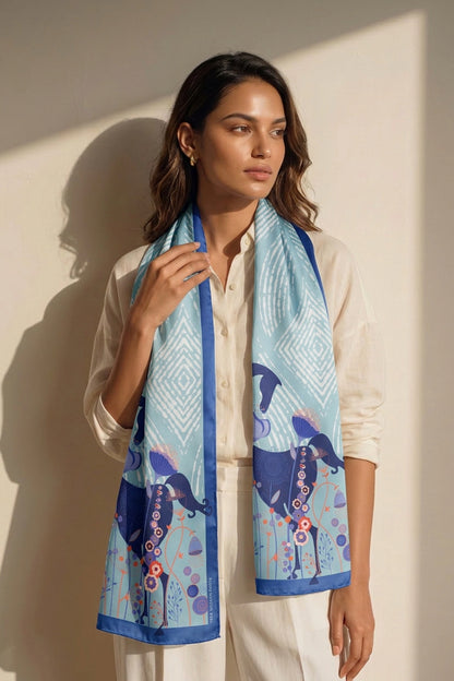 Whimsical Water Nymph Silk Stole