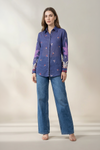 Blooming Ink Blue Shirt