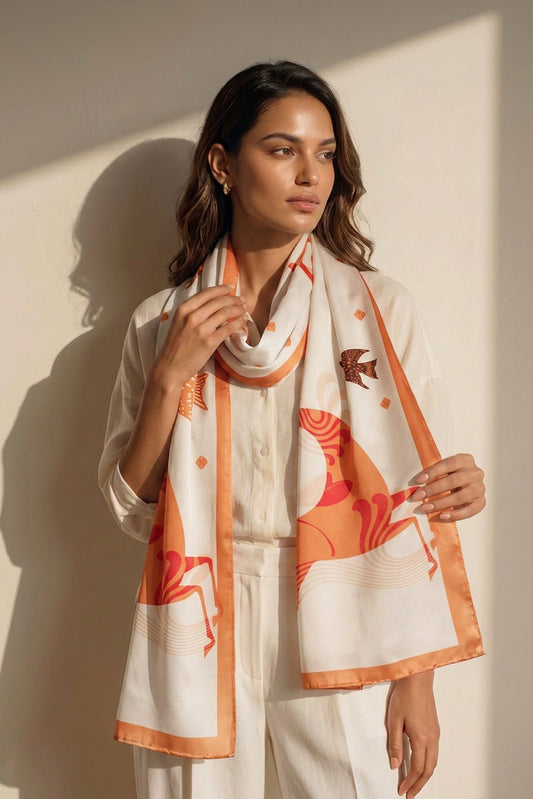 Phoenix Rising Silk Stole