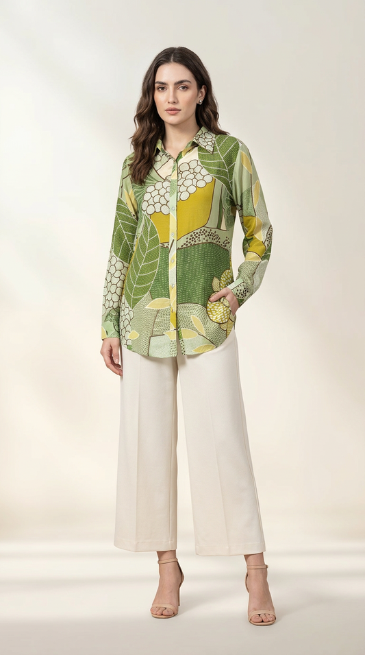 Olive Blossom Shirt