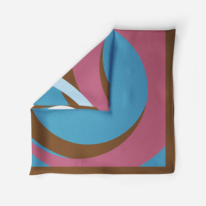 Pink Lemonade Sunset Silk Pocket Square