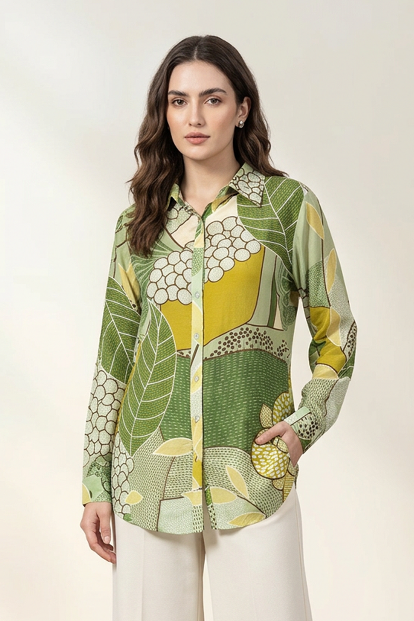 Olive Blossom Shirt