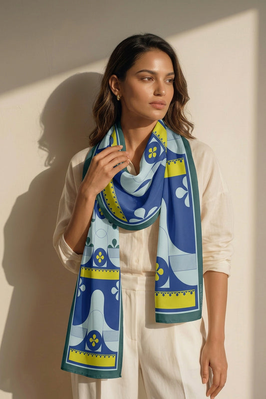River Run Ripple Silk Stole