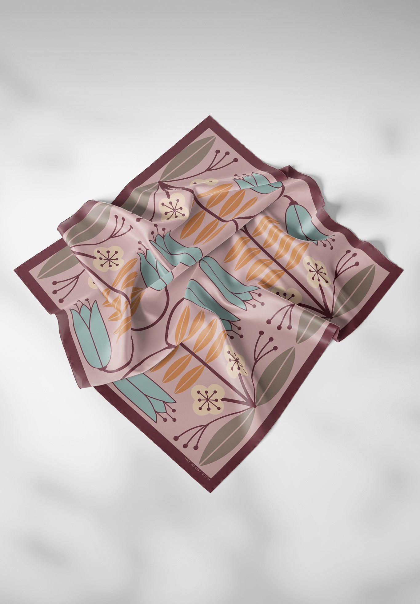 Kissed by Orchids Silk Scarf