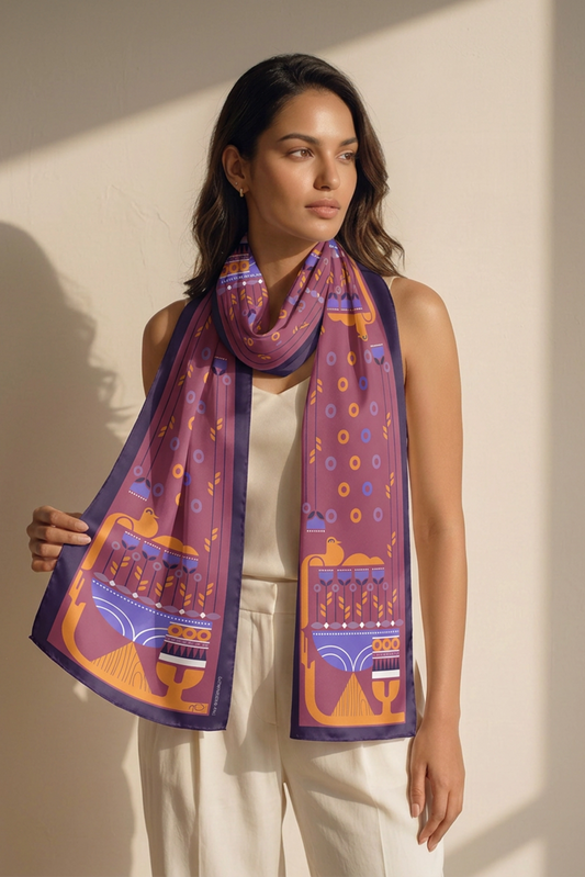 Bluebird's Bouncing Ballet Silk Stole