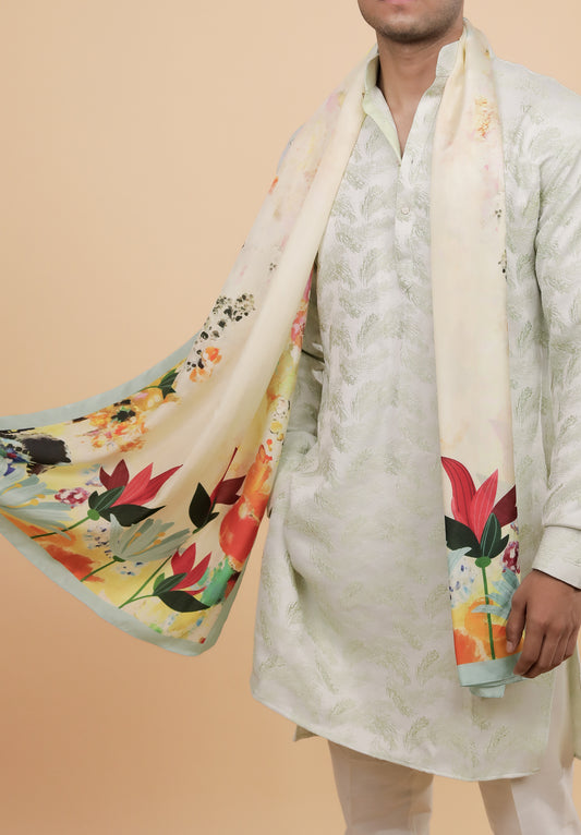 Watercolor Dreams Men Silk Stole