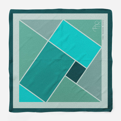 Intertwined Geometry Silk Pocket Square