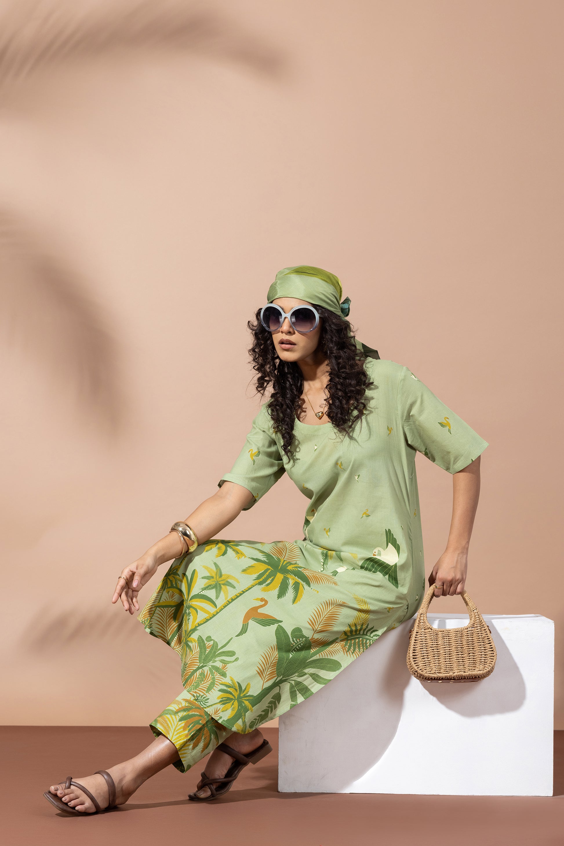 Forest Moss Green Kurta Set