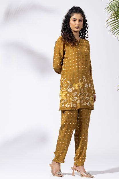 Earthy Bloom Kurti Set