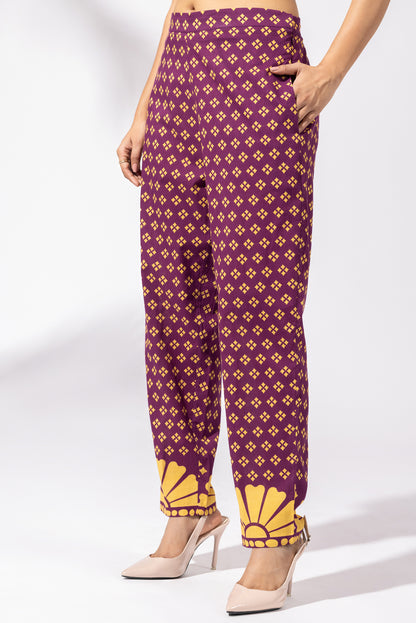 Plum Vineyard Kurti Set