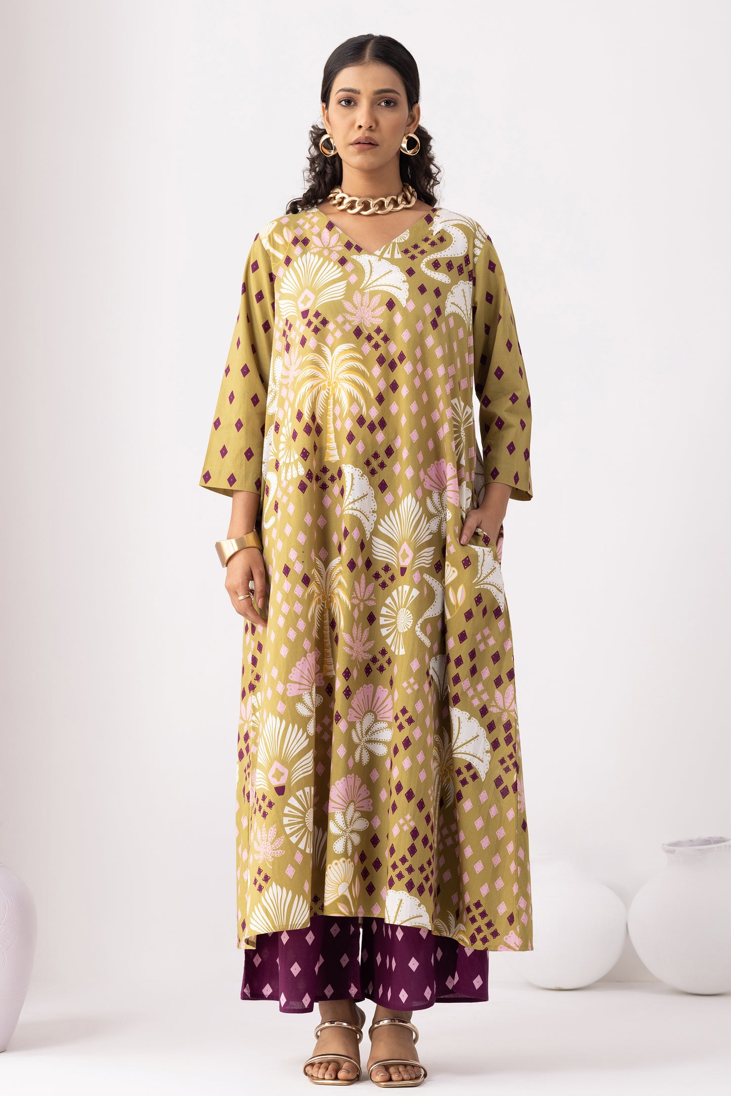 Desert Palm Kurta Set