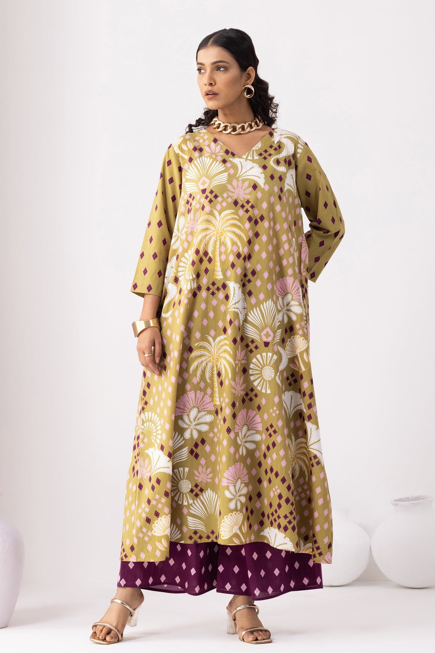 Desert Palm Kurta Set