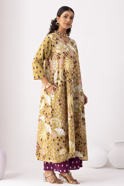 Desert Palm Kurta Set