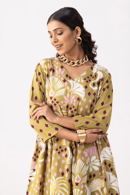 Desert Palm Kurta Set