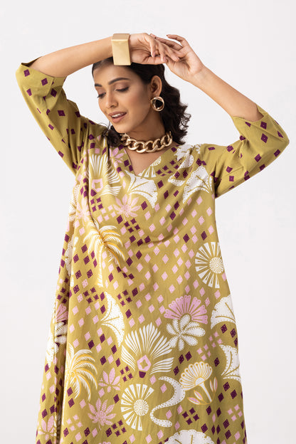 Desert Palm Kurta Set