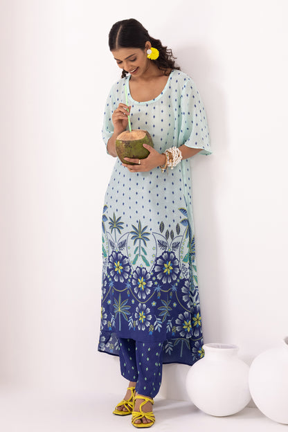 Sky Blue Pacific Kurta Set