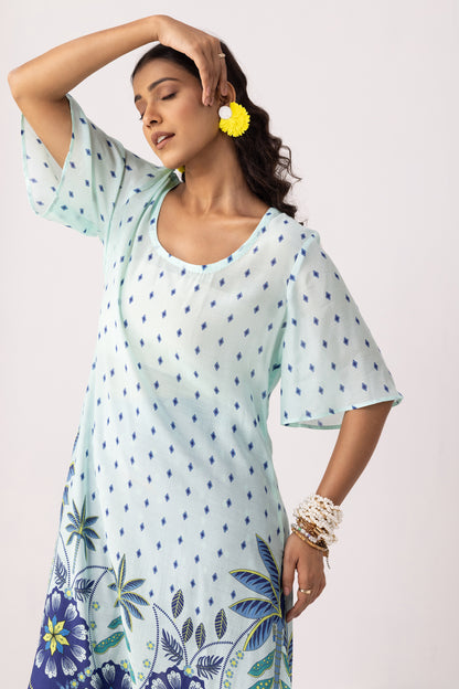 Sky Blue Pacific Kurta Set