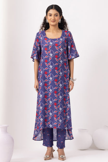 Autumn Ink Blue Kurta Set