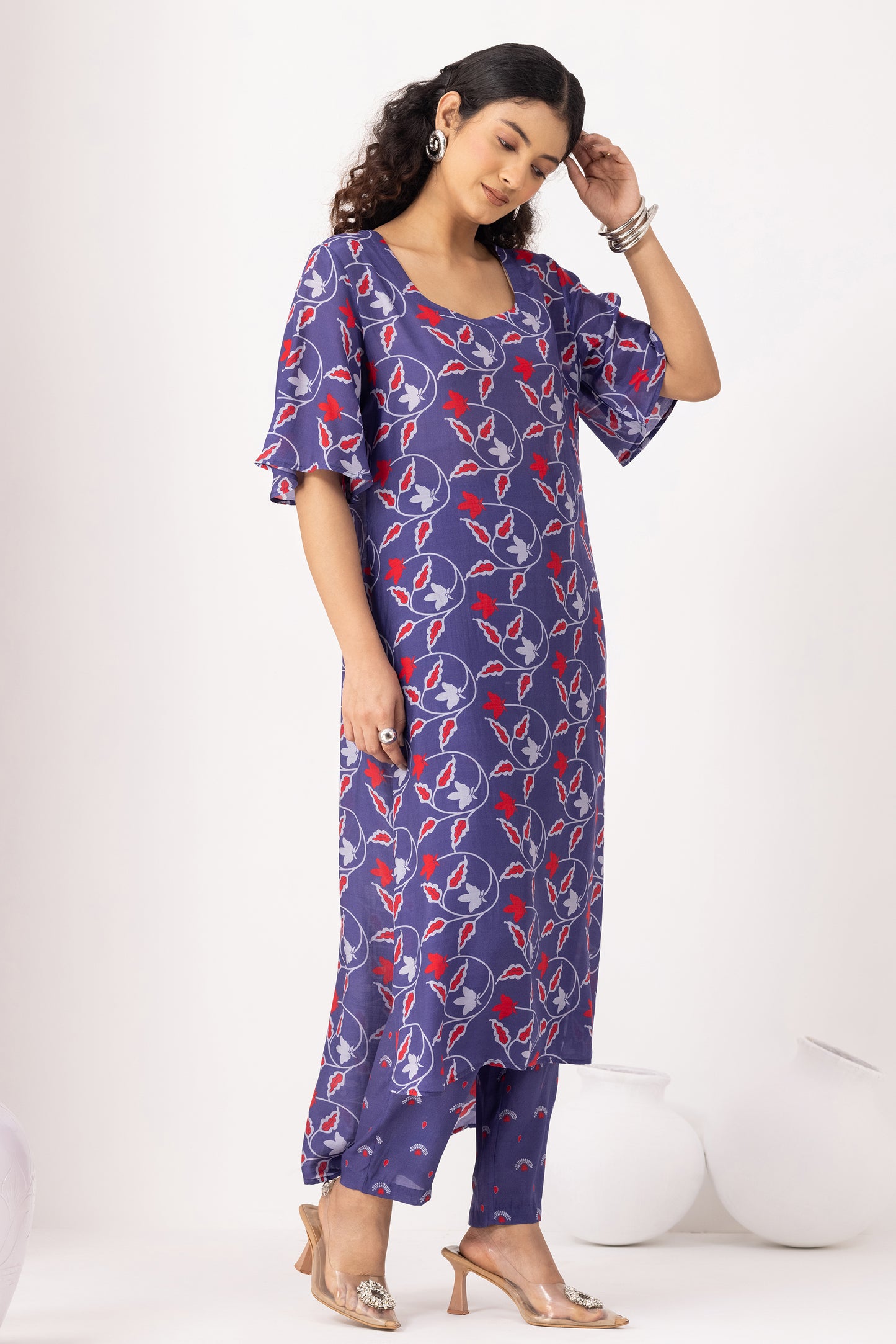 Autumn Ink Blue Kurta Set