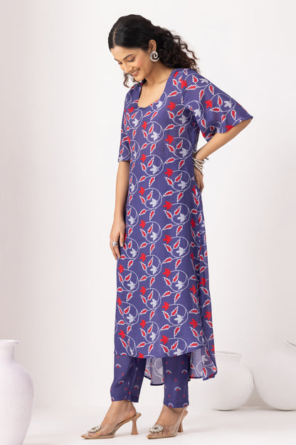 Autumn Ink Blue Kurta Set