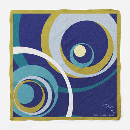 Artistic Ripples Silk Pocket Square