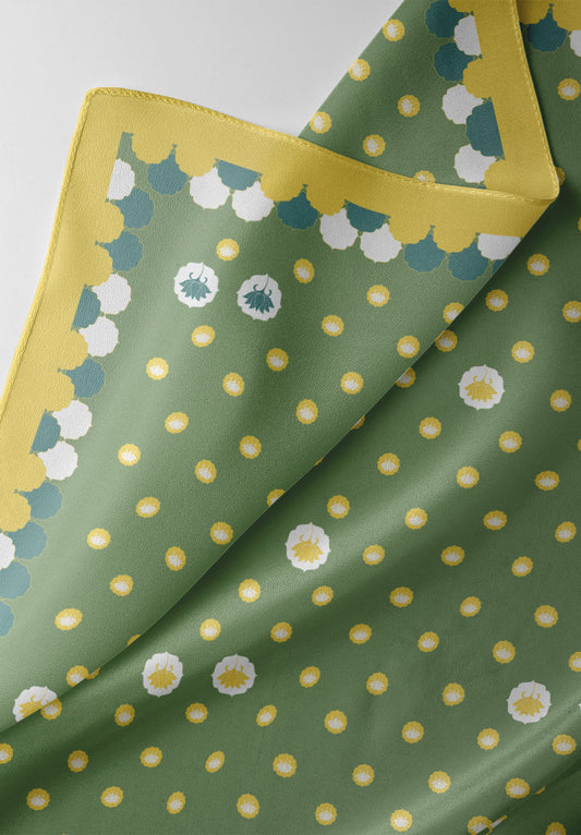 Silken Lotus Dupatta